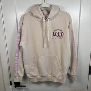 Rolling Loud Hoodie XO Bunny’s Bae Bar Size S French Terry Beige Official Merch